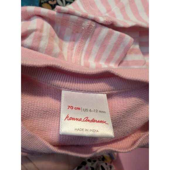 Hanna Andersson Fox Sweatshirt and Striped Pants outfit 6-12 months - Picture 6 of 6